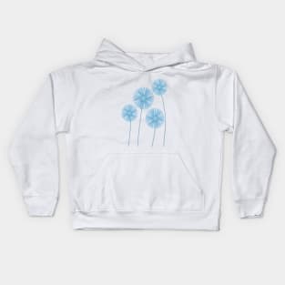 Blue Agapanthus Kids Hoodie